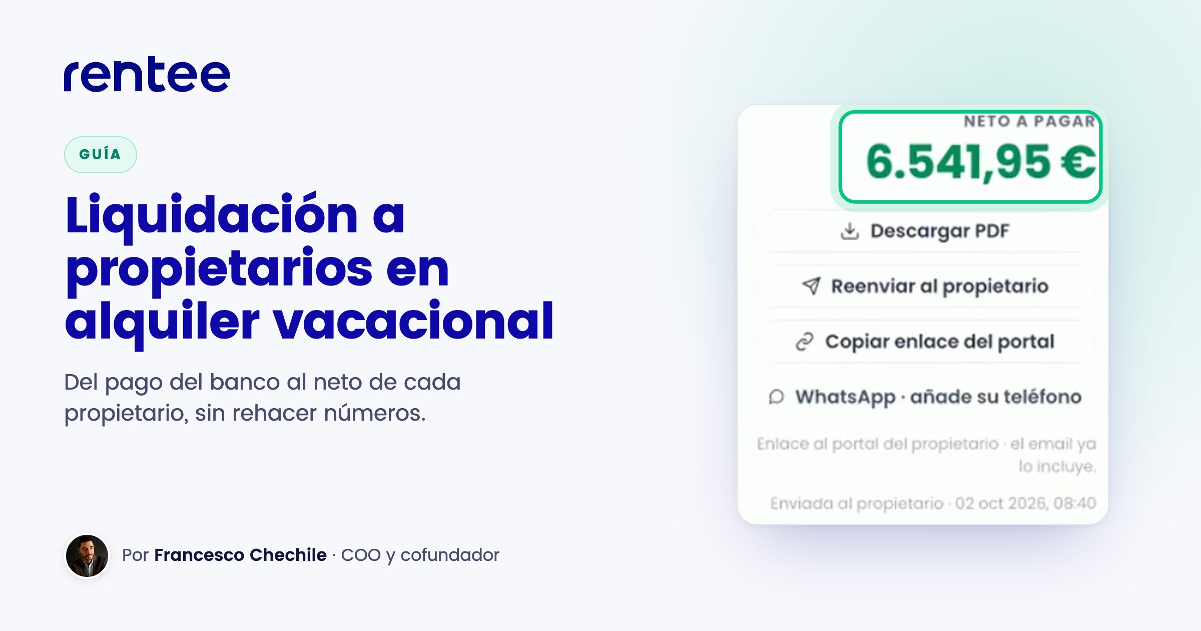 Liquidación a propietarios en alquiler vacacional: cómo hacerla bien cada mes